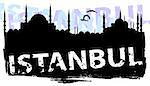 vector illustration of the cityscape of istanbul