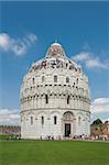 The baptistery at the Field of Miracles in Pisa, Italy