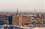 Panoramic view at the Munich city, Germany