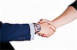 Handshake with a client after a successful deal