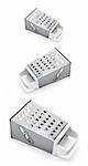 Graters on White Background
