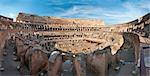 Wide panorama of the Colosseum (Coliseum) in Rome