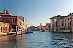 Central canal in Murano island near Venice, Italy