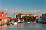 Central canal in Murano island near Venice, Italy