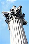 Nelson's Column In Trafalgar Square, London, England