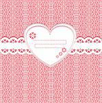Vector lace frame background. Scrap template with blank space for your photos or text