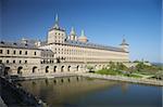 view of public Escorial palace at Madrid Spain