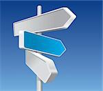 Directional Signs In Business Colors