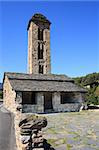 Sant Miquel d'Engolasters (Andorra), romanesque church build in the 12th century.