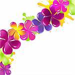 Abstract Flower Background, Vector Illustration