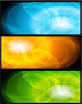 Set of abstract colorful banners. Vector design eps 10