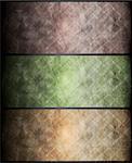Set of vector grunge banners. Eps 10