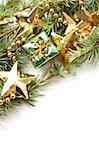 Christmas decorations with pine leaves
