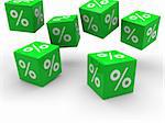 3d sale green cube fall discount buy