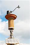 Solar powered weather station including anemometer and an air filter