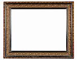 antique frame on a white background