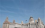 The Liver Building Canada House and The Port of Liverpool Building known as the Three Graces