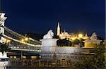 Hungarian landmark, Budapest Chain Bridge night view. Long exposure.