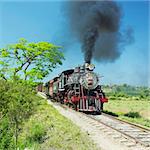 tourist train Valle de Los Ingenios, Sancti Spiritus Province, Cuba