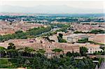 Beautiful panoramic view at Rome, Italy