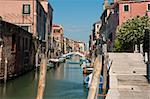 Bridge over the small canal in venice