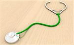 3d Stethoscope on a white background