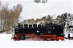 steam locomotive, Oberwiesenthal - Cranzhal (Fichtelbergbahn), Germany