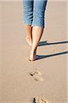 Woman On Beach, Camaret-sur-Mer, Finistere, Bretagne, France