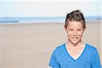 Boy on Beach, Camaret-sur-Mer, Finistere, Bretagne, France