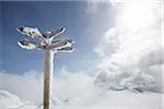 Sign Post, Whistler Mountain, Whistler, British Columbia, Canada