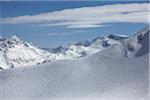 Mountain Range as seen from Whistler Mountain, Whistler, British Columbia, Canada