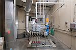 Purification machineries at a water treatment plant