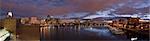 Buildings lit up at night, Museum of Science, Charles River, Back Bay, Boston, Massachusetts, USA