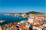 Übersicht über die Küste, Split, Dalmatien, Kroatien
