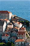 View of Old Town, Dubrovnik, Dubrovnik-Neretva County, Croatia