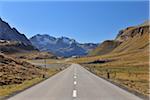 Road, Alp Nova, Albula Pass, Canton of Graubunden, Switzerland