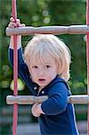 Blond girl at playground