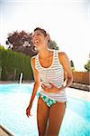 Woman by Pool, Vancouver, Washington, USA