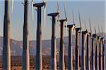 Wind Farm in Desert near Banning, Riverside County, California, USA