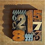 Letterpress Numbers