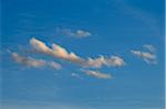 Blick auf Wolken im blauen Himmel, Alpen, Frankreich