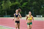 Female Runners Practicing