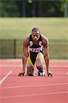 Runner at Starting Block