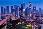 Financial District und Sklyine, Singapur