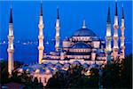 Mosquée bleue avec City, Istanbul, Turquie