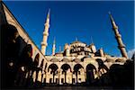 Gros plan de la mosquée bleue, Istanbul, Turquie