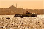 Bateaux sur le Bosphore, Istanbul, Turquie