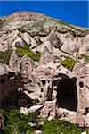 Wohnungen in Zelve archäologischen Site, Kappadokien, Nevsehir, Türkei