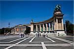 Musée des beaux-arts et du millénaire Memorial, Hosok Ter, Budapest, Hongrie