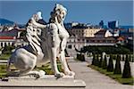 Sphinx des Belvedere Palast, Wien, Österreich